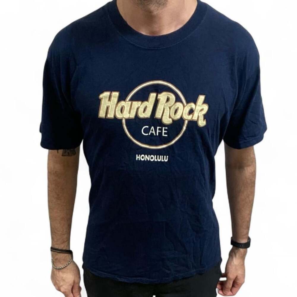 Vintage Hard Rock Cafe Honolulu Navy Blue T-Shirt